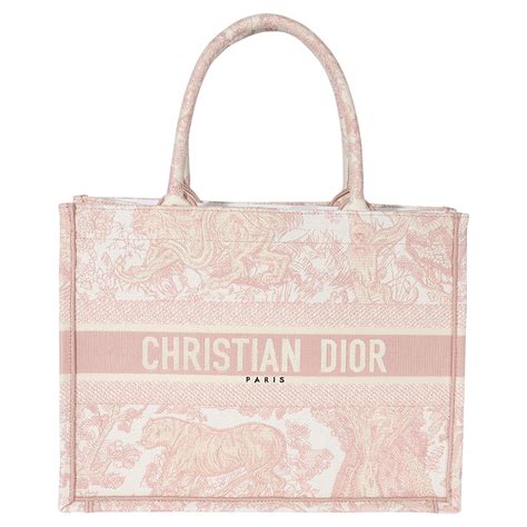 dior large book tote pink.